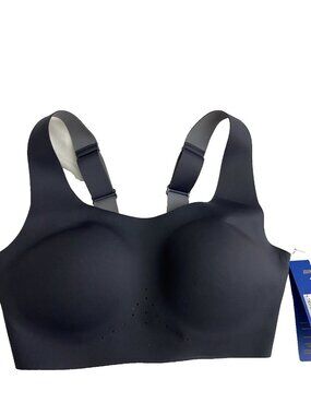 Brooks 30C/D Dare Scoopback Run Happy 2.0 Sports Bra Asphalt Wicking Adjustable